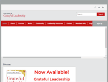 Tablet Screenshot of gratefulleadership.com